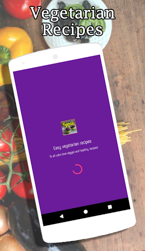Android application Easy Vegetarian Recipes screenshort