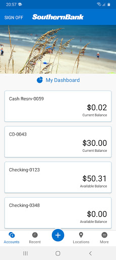 Southern Bank Personal Screen 2