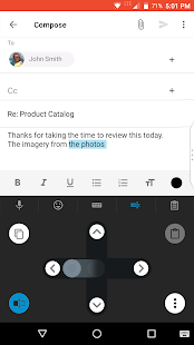 BlackBerry Keyboard Screenshot