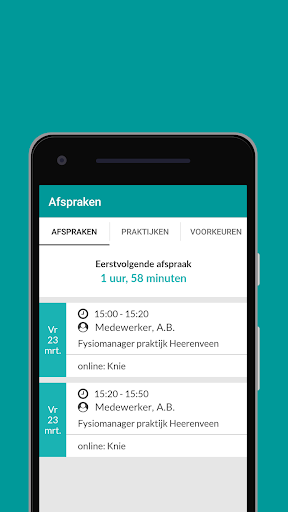 Android application MijnZorgtoegang screenshort