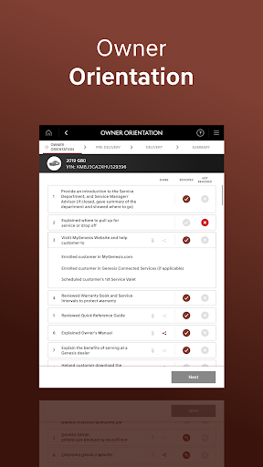 Genesis Vehicle Delivery