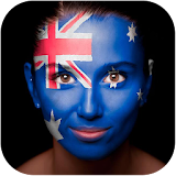 Australia Flag-Face Masquerade icon