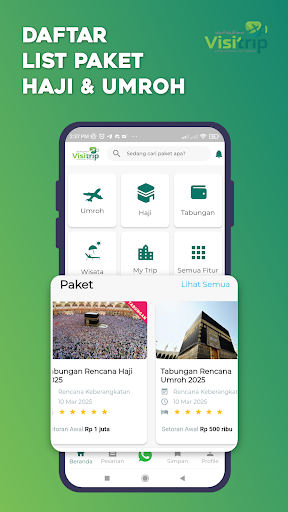 Android application Visitrip Internasional Grup screenshort