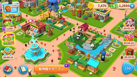 動物園タイルマスター-3タイル＆タイルゲーム＆アニマルパーク