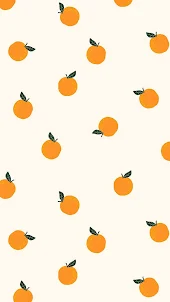 橙色和白色壁紙