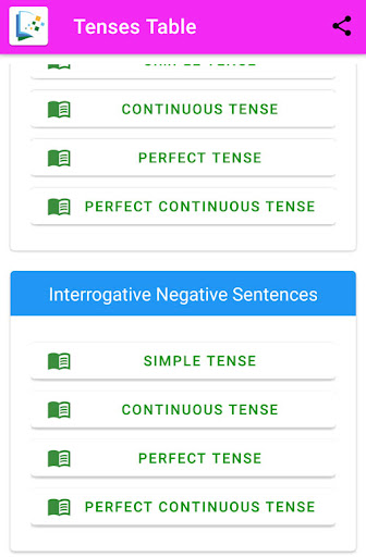 Tenses Master - 12 Tenses Screen 3