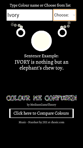 Android application Colour me Confused! screenshort