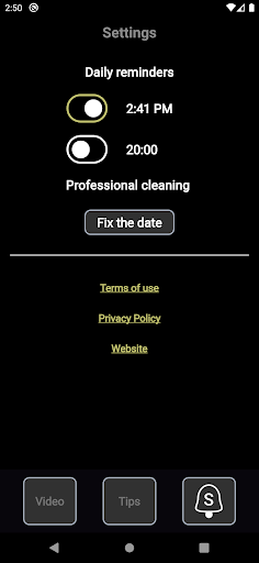 Teeth brushing and reminders Screen 3