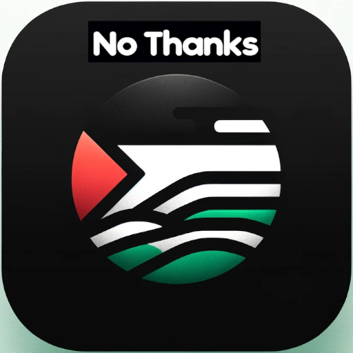 No Thanks Products boycott logo