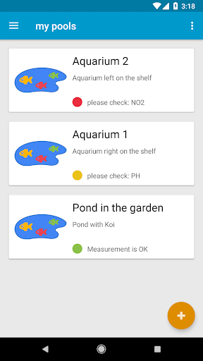 Android application my ponds screenshort