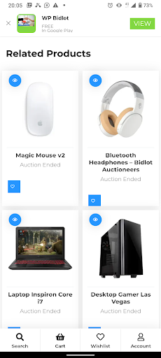 Bidlot Auctions Screen 2