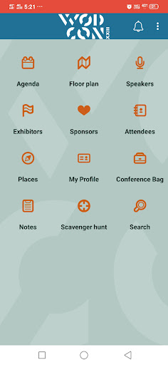 WODCON XXIII CONGRESS APP Screen 2