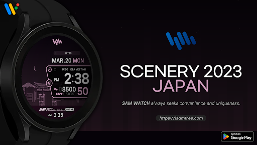 Android application SamWatch Scenery 2023 Japan screenshort