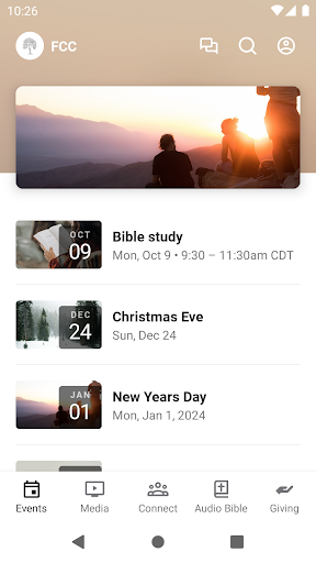 Android application First Christian Church Sturgis screenshort