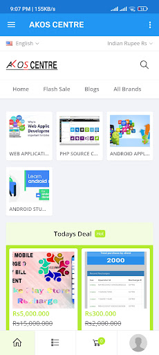 Android application AKOS CENTRE | SOURCE CODE SHOP screenshort