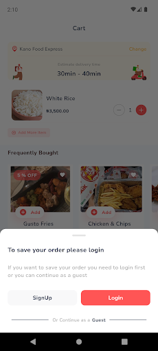 App screenshot