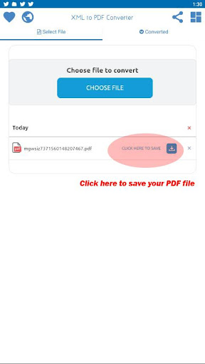 XML to PDF Converter Screen 3