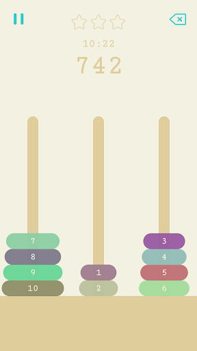 Android application Hanoi Tower screenshort