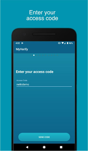 MyVerify Screen 2