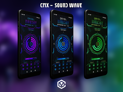 CMX - Sound Wave · KLWP Theme 1.0 APK + Mod (Unlimited money) إلى عن على ذكري المظهر
