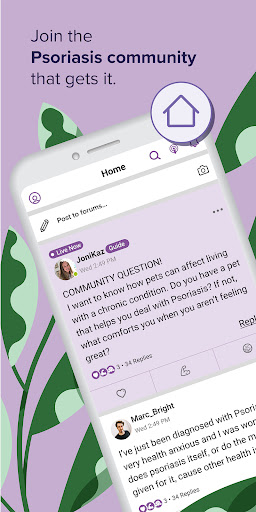 Android application Bezzy Psoriasis screenshort