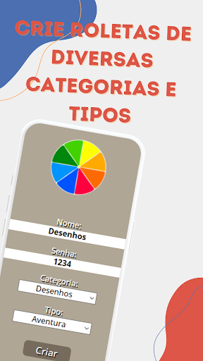 Android application Spin Wheel Together screenshort