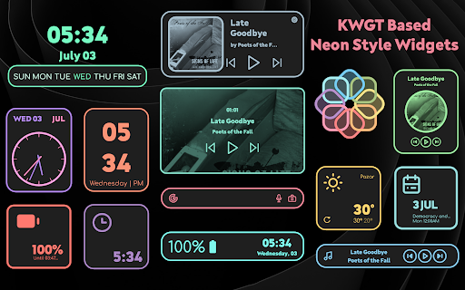 Lavien Adaptive Neon Icon Pack ekran görüntüsü
