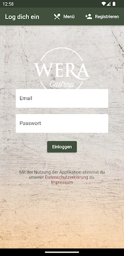 Android application WeraCastrop screenshort