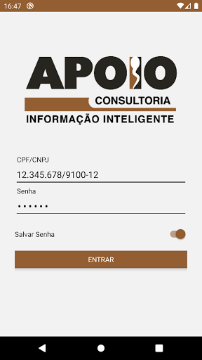 Android application Apoio Consultoria screenshort