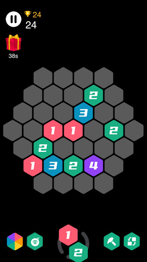 Merge Number - Hexa Puzzle Screenshot