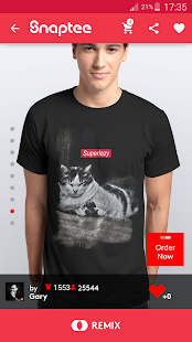 T-shirt design - Snaptee Screenshot