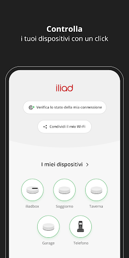 Android application iliadbox Connect screenshort