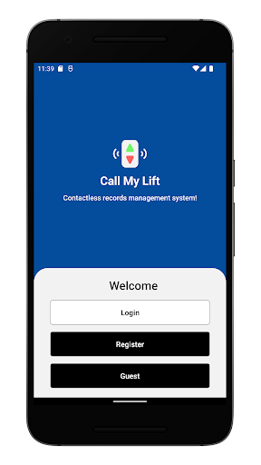 Android application Call My Lift screenshort
