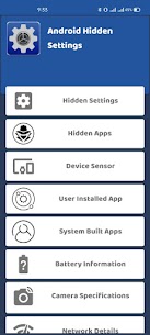 Hidden settings for Android MOD APK (Unlocked) 1