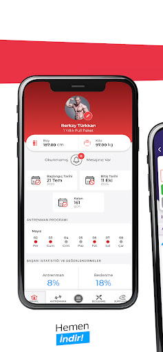 Android application Berkay Türkkan Fitness screenshort
