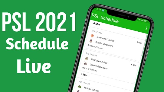 PSL 2021 Schedule & Squad Apk PSL 6 Live Cricket Android App 2