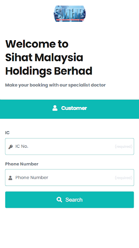 Sihat Malaysia Patient Apps Screen 2
