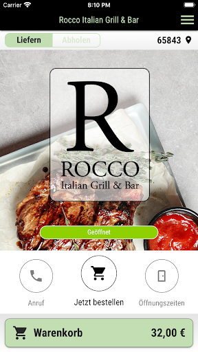 Android application Rocco Italian Grill & Bar screenshort