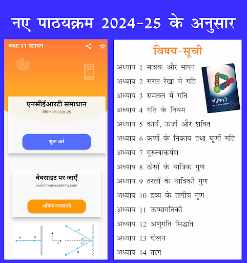 Android application Class 11 Physics Hindi Medium screenshort