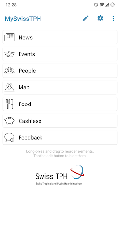 Android application MySwissTPH screenshort