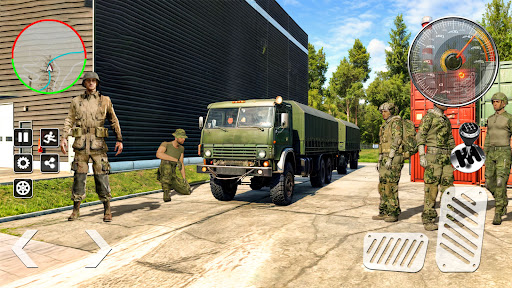 Android application Army Truck Game - US Army Game screenshort