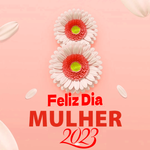 feliz dia da mulher logo