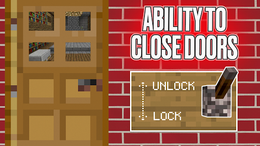 Lock Doors Mod Minecraft MCPE Screen 2