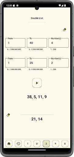 Random Number Generator Screenshot 4 - AppWisp.com