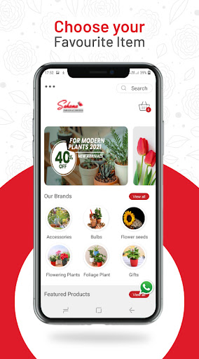 Flower Online Shop - Demo App Screen 2
