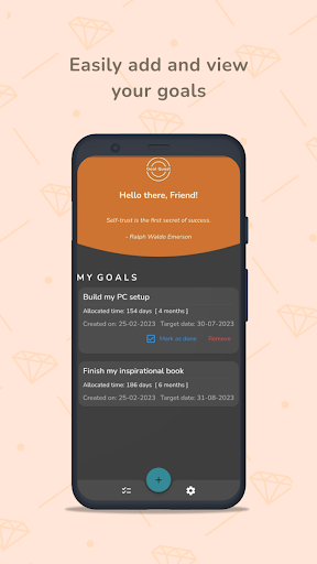 Android application Goal Quest: Achieve Your Goals screenshort