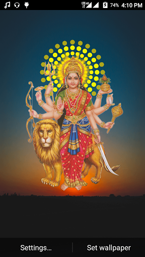 Maa Durga: Aura Live Wallpaper Screen 3