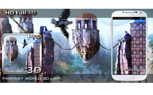 Snímek obrazovky Fantasy World 3D LWP