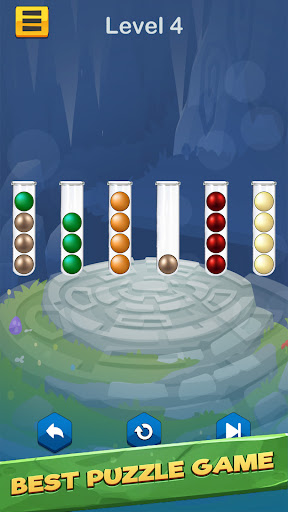 Android application Ball Sort Color Puzzle Game screenshort
