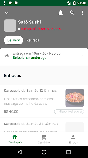 Android application Sato screenshort